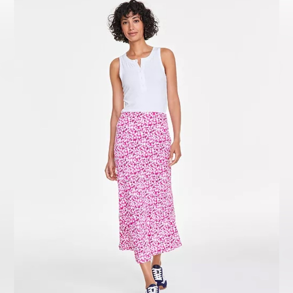 On 34th
Women's Floral-Print Midi Slip Skirt
